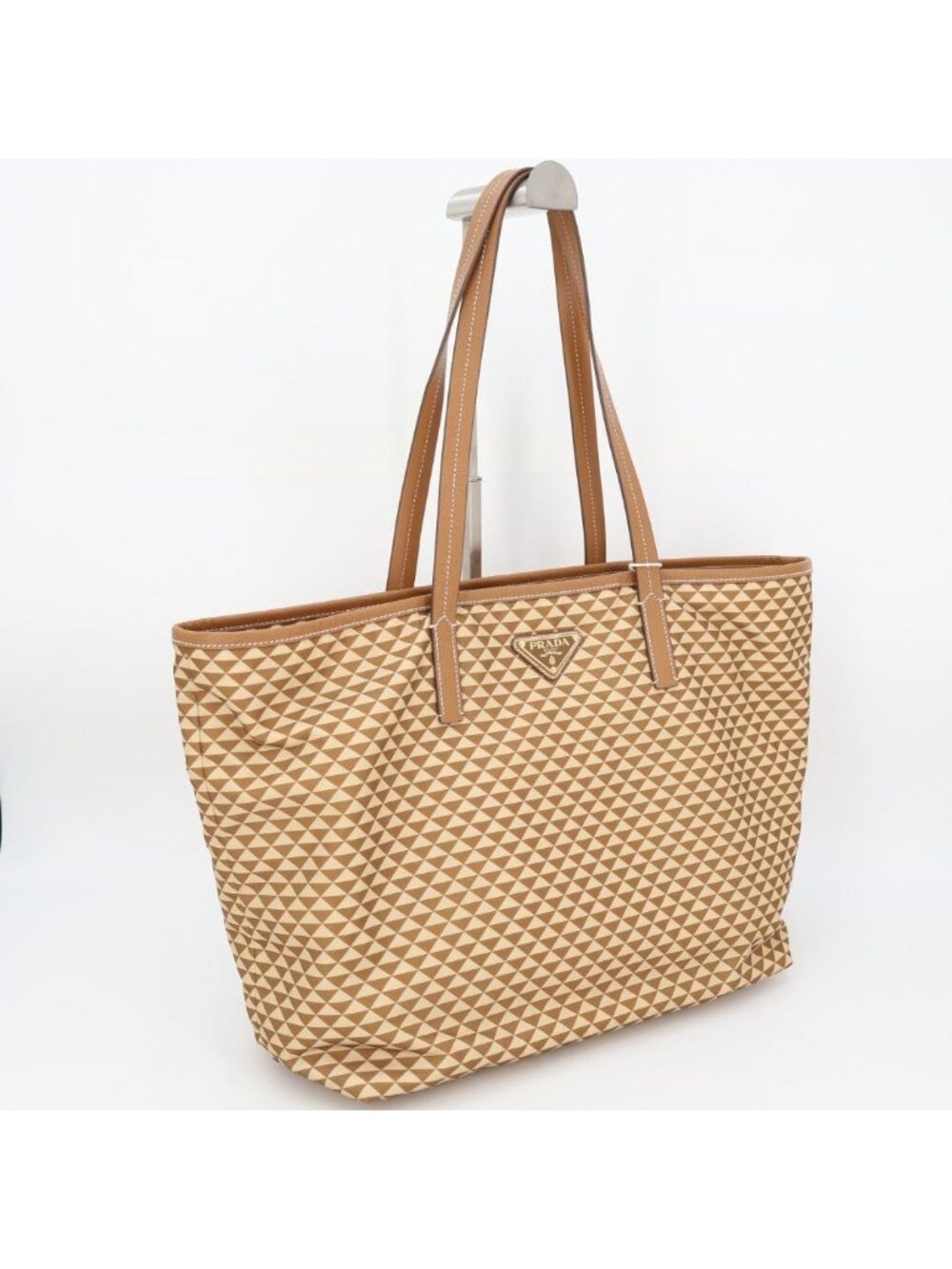 Prada Symbol Jacquard Tote Bag